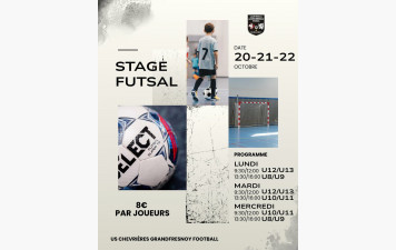 Stage Futsal !
